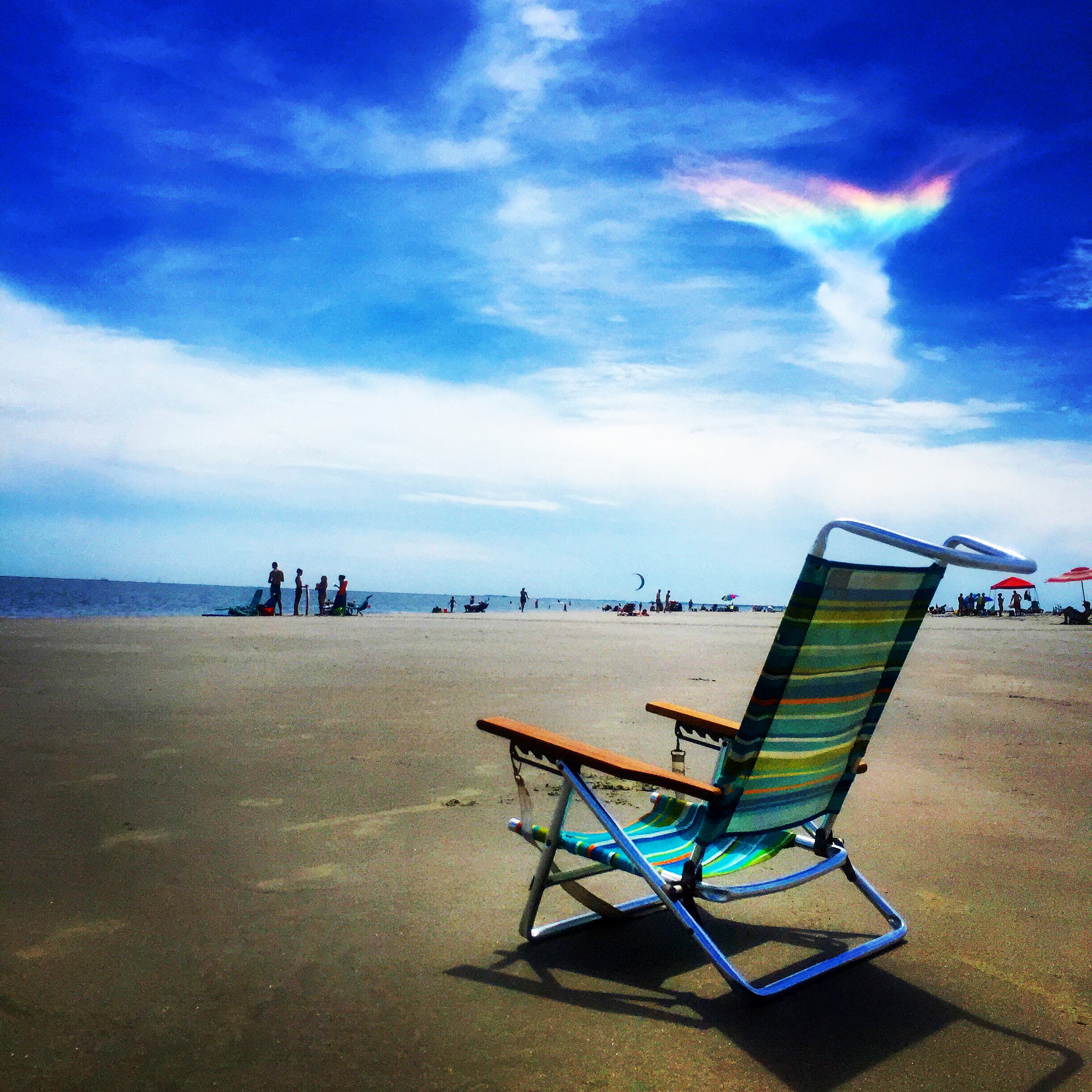 PHOTO: Onlookers photographed the scene at a beach on the Isle of Palms.