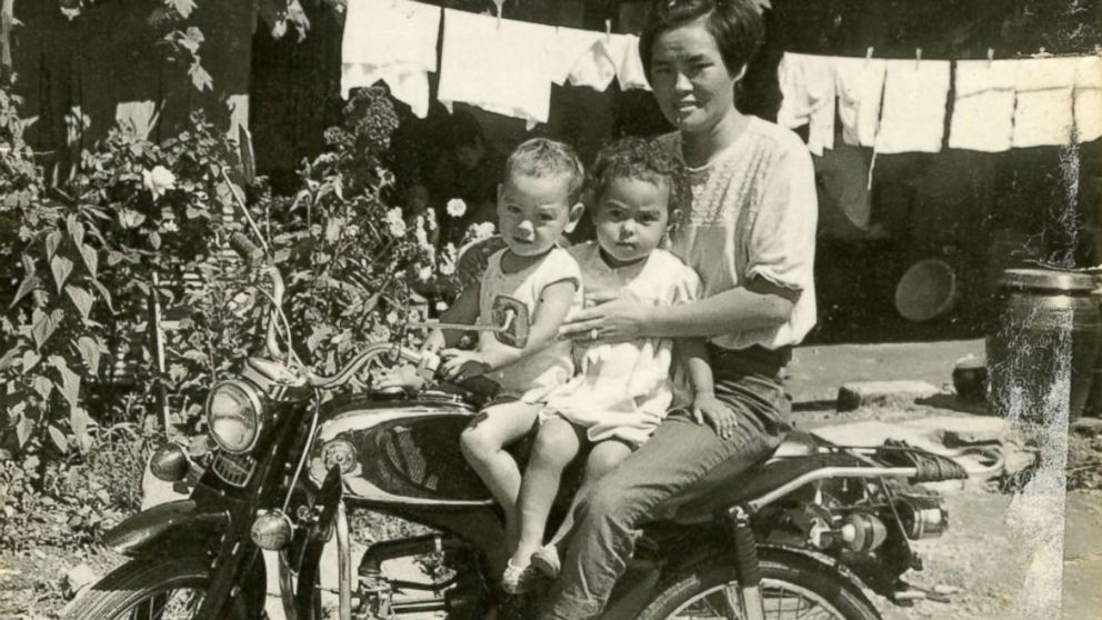 PHOTO: Pae Seong-Kuem or "Connie" with two of her children, James and Sandra.