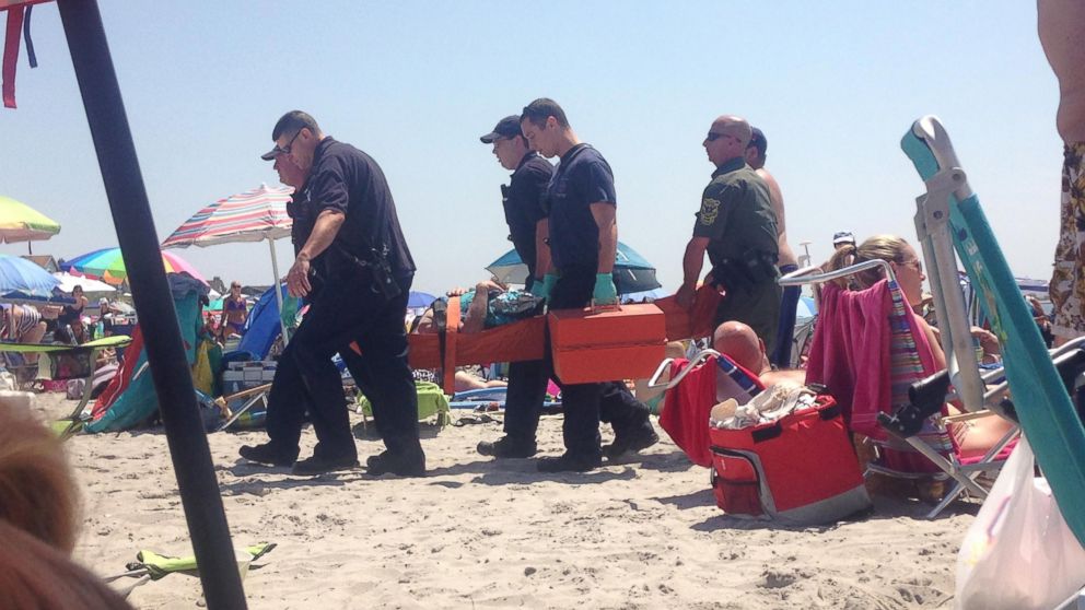 PHOTO: A woman was hospitalized after a reported explosion at the Salty Brine beach in Narragansett, Rhode Island.