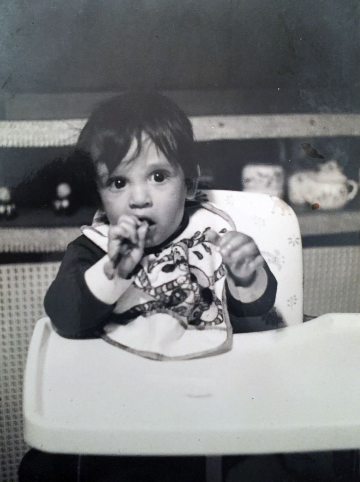 Rob Martin is seen here as a baby in this family photo.