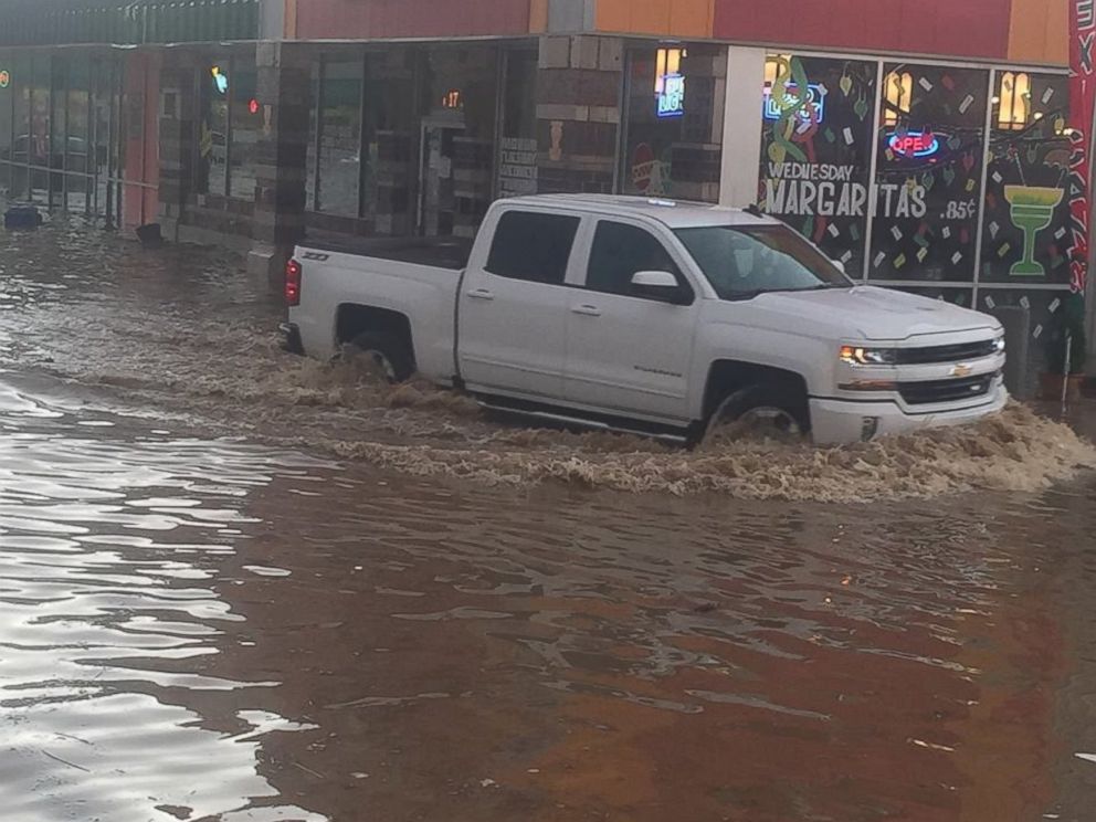 PHOTO: Flash flooding in Salem, Indiana, on May 19, 2017.