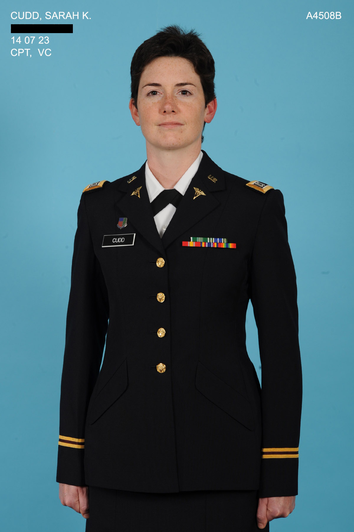 PHOTO: Captain Sarah Cudd is shown in an official Army photo.
