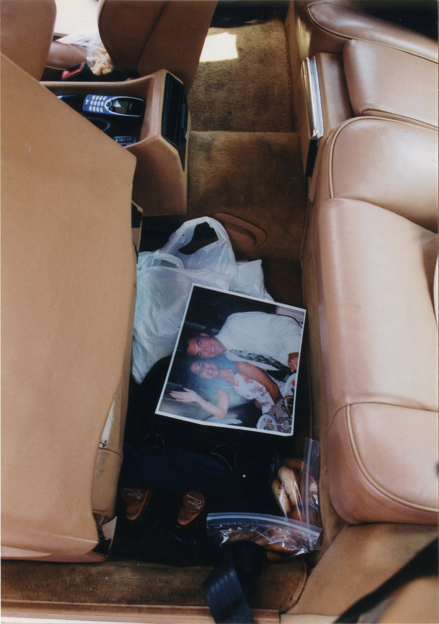 A photo of Scott and Laci Peterson found inside Scott Peterson's car when it was searched in 2003.