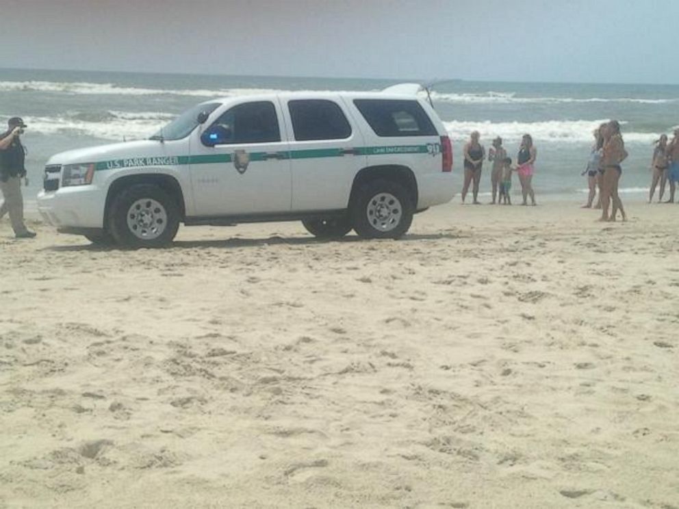 PHOTO: A man was taken to the  hospital after he was attacked by a shark, July 1,2015, off the coast of Okracoke Island, N.C.