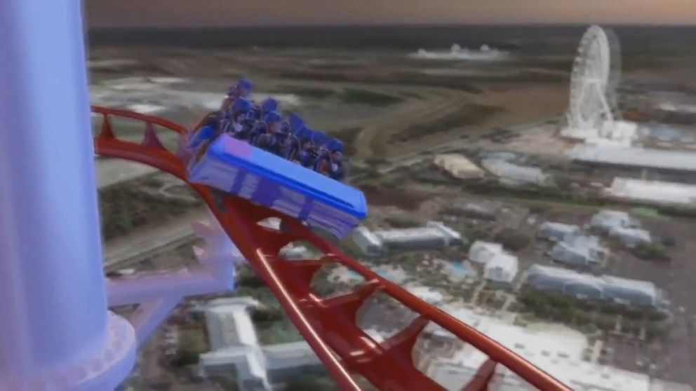 skyscraper roller coaster ride