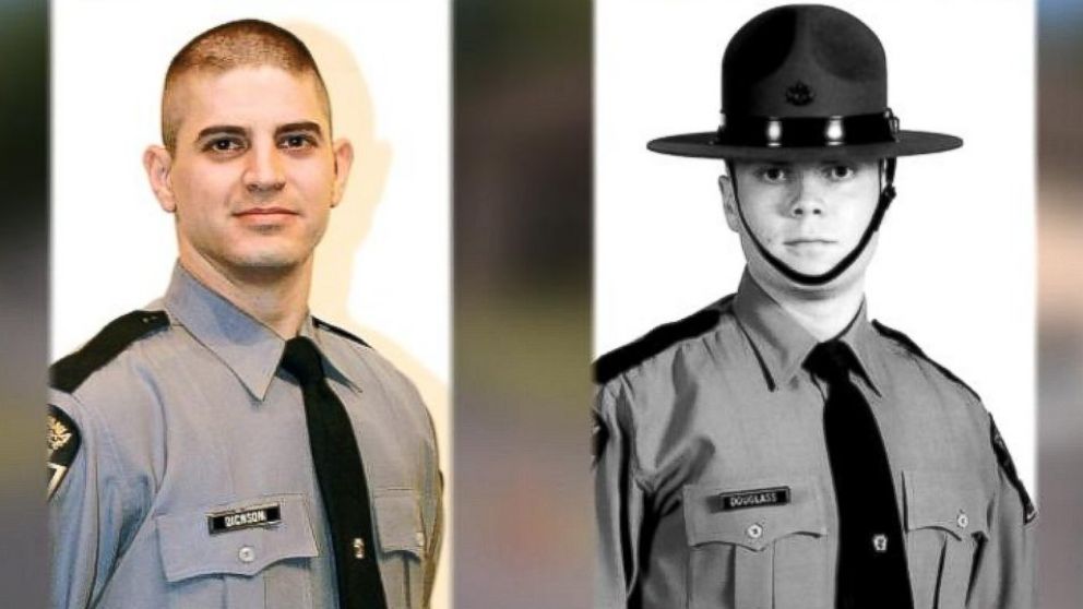 PHOTO: One trooper was killed and another was injured in a shooting at the State Police Barracks in Blooming Grove Township, Pa., Sept. 12, 2014. 