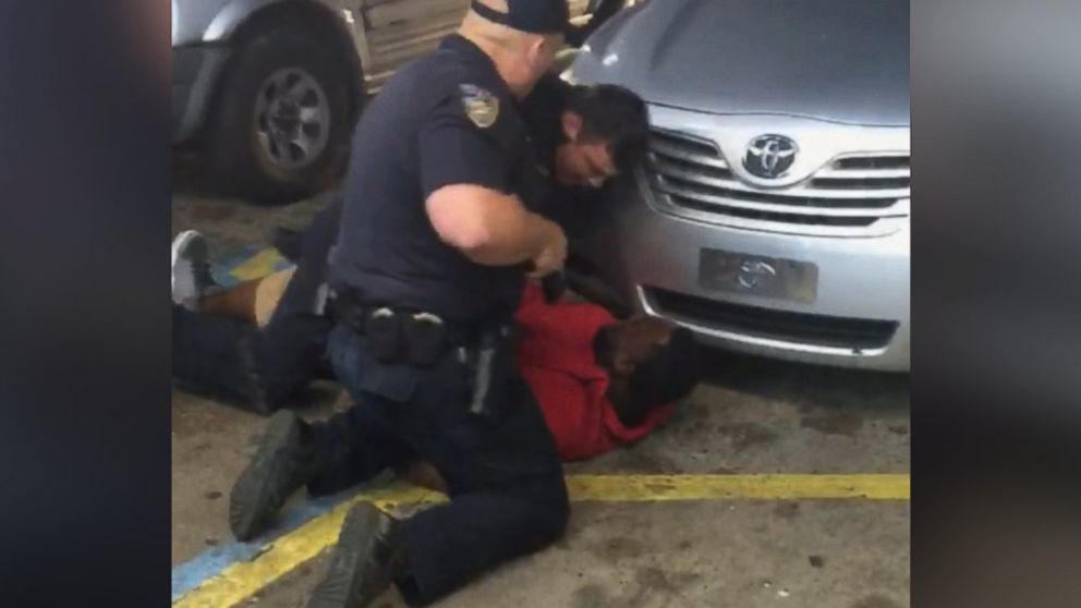 Video shows the fatal shooting of Alton Sterling during a confrontation with police officers outside the store in Baton Rouge, Louisiana.