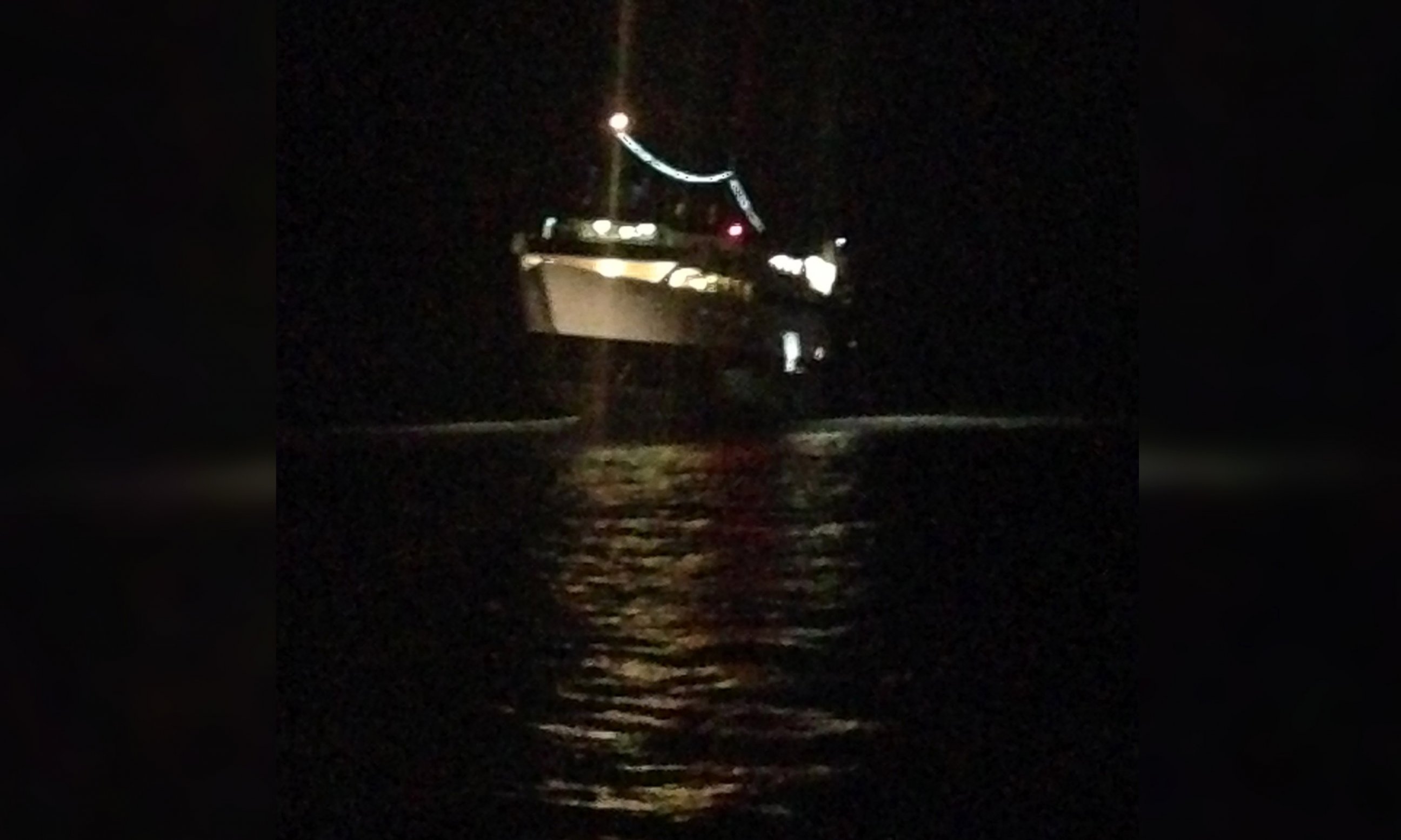 PHOTO: The stranded casino boat Escapade is seen off of the shore of Tybee Island, Ga. in this handout image from the U.S. Coast Guard.