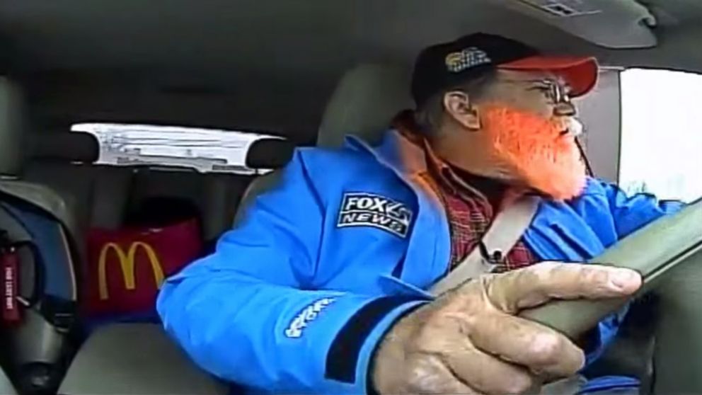 A traffic reporter orders food in a McDonald's drive-thru in a video titled, "'Can I Get a Fish Sandwich?' Traffic Jam Jimmy Caught in the Drive-Thru During Traffic Report" that was posted to YouTube on March 5, 2015.