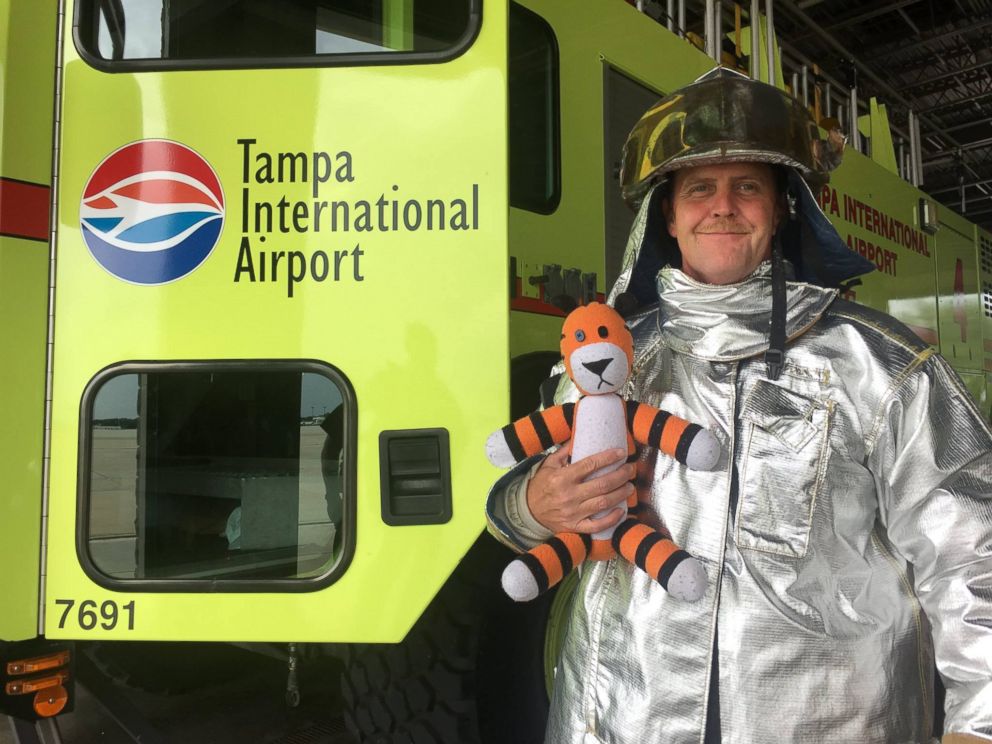 PHOTO: Employees at Tampa International Airport took photos with a stuffed animal that was accidentally left behind and later presented the owner of the toy, a six-year-old boy named Owen, with a book of the photos that depicted his adventures.