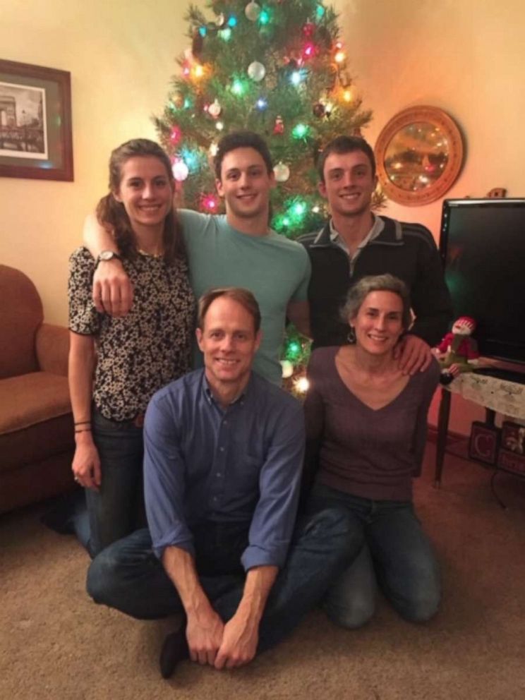 Nadia Stumo (upper left) is seen here with her two brothers and her parents in this family photo.