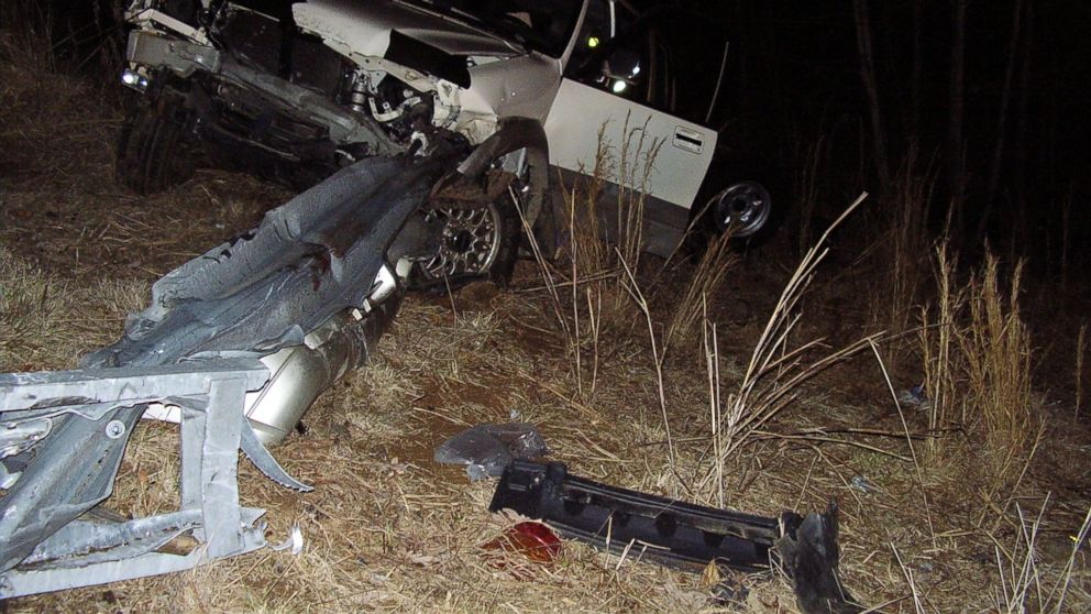 PHOTO: In a wreck in North Carolina, a guardrail pierced the car of N.C. man Jay Traylor, severing his legs.