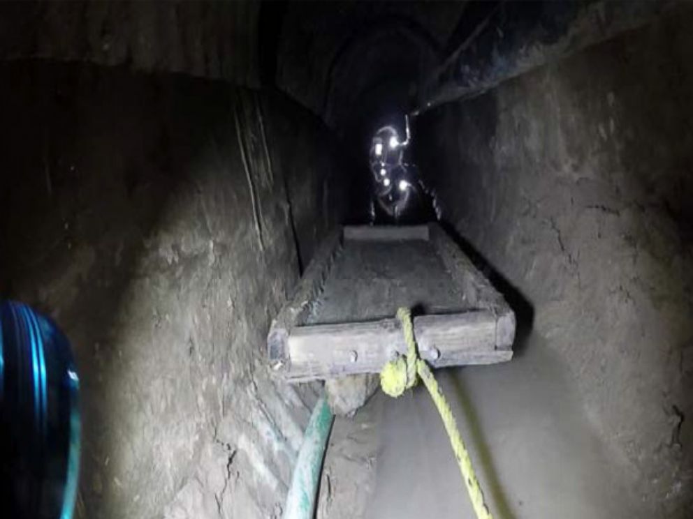 PHOTO: An undated photo released by federal prosecutors on Aug. 19, 2015 shows a trolley system inside the tunnel.