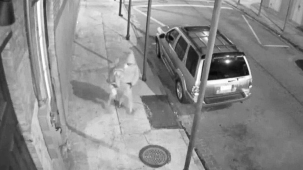PHOTO: Surveillance footage shows the suspect, identified by police as Euric Cain, carrying a woman towards his car on Nov. 20, 2015.