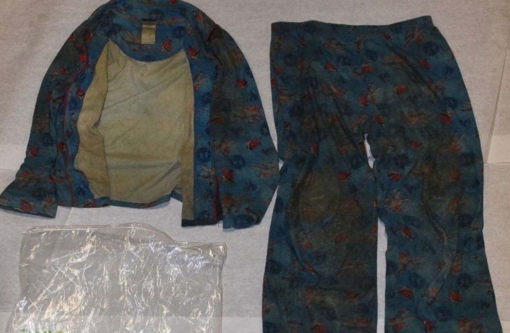 Authorities found dirty children's clothing inside David and Louise Turpin's house.