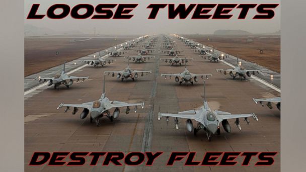 PHOTO:In this photo illustration from Al Udeid Air Base in Qatar, the U.S. Air Force warns military members to be cautious with their social media activity by avoiding tweeting revealing information that could endanger their fellow servicemen. 