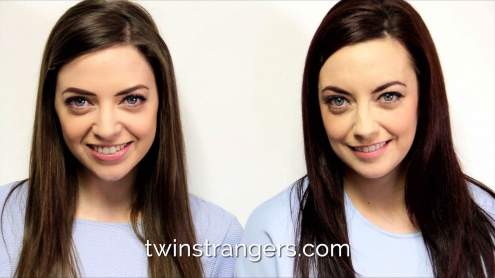 PHOTO: Niamh Geaney, 26 and her doppelganger Karen Branigan, 29, are pictured here. 