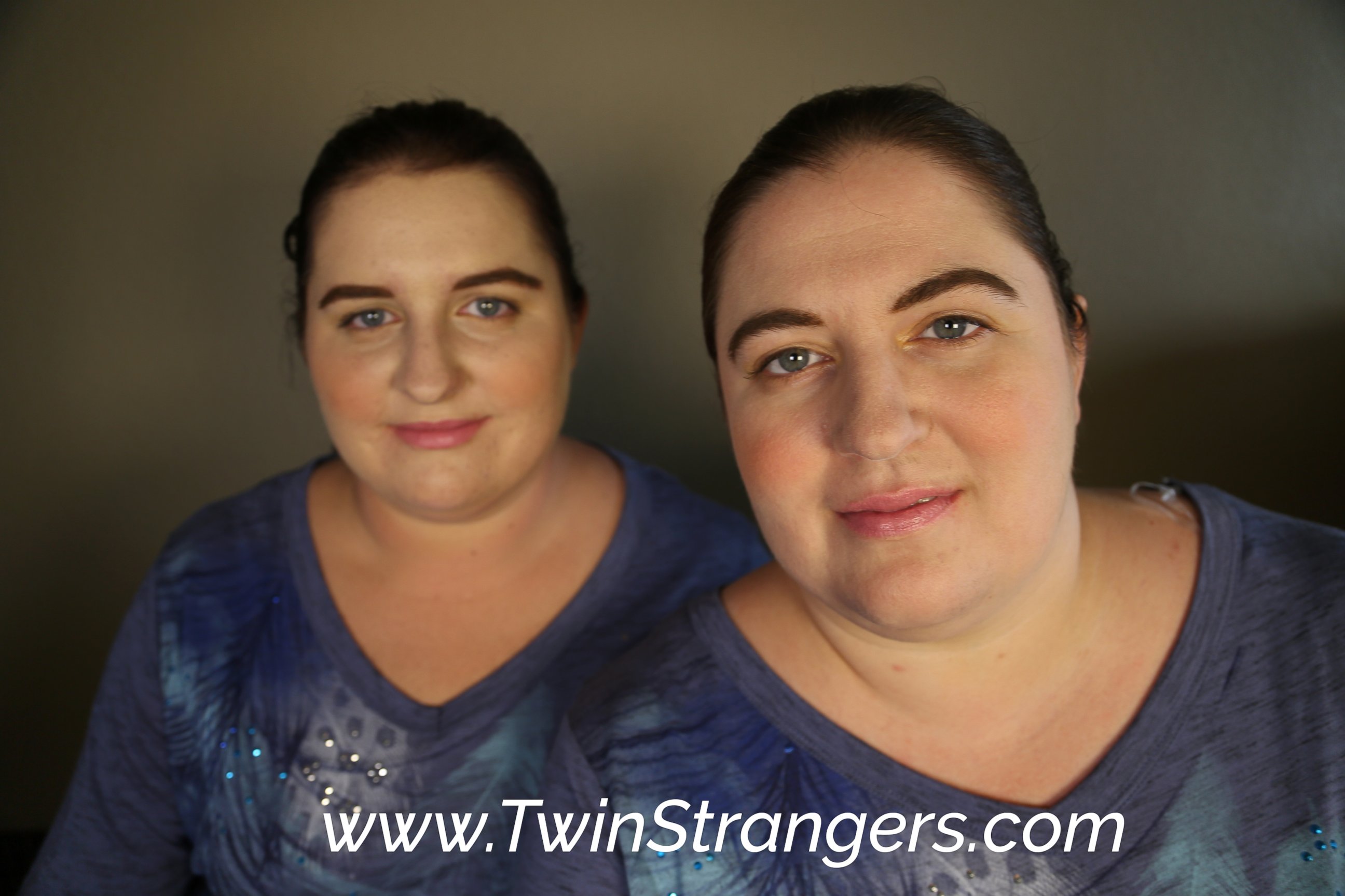 PHOTO: Ambra, 23, from Fayetteville, North Carolina, is pictured here with her doppelganger, Jennifer 33, from Spring, Texas.
