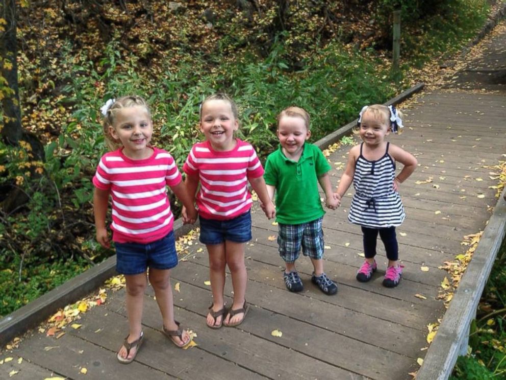 PHOTO: Madison, McKell, Kole, and Hallie are pictured, Sept. 2014.