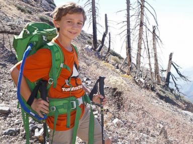 PHOTO: Tyler Armstrong, 9, is set to make the icy climb up Mount Aconcagua