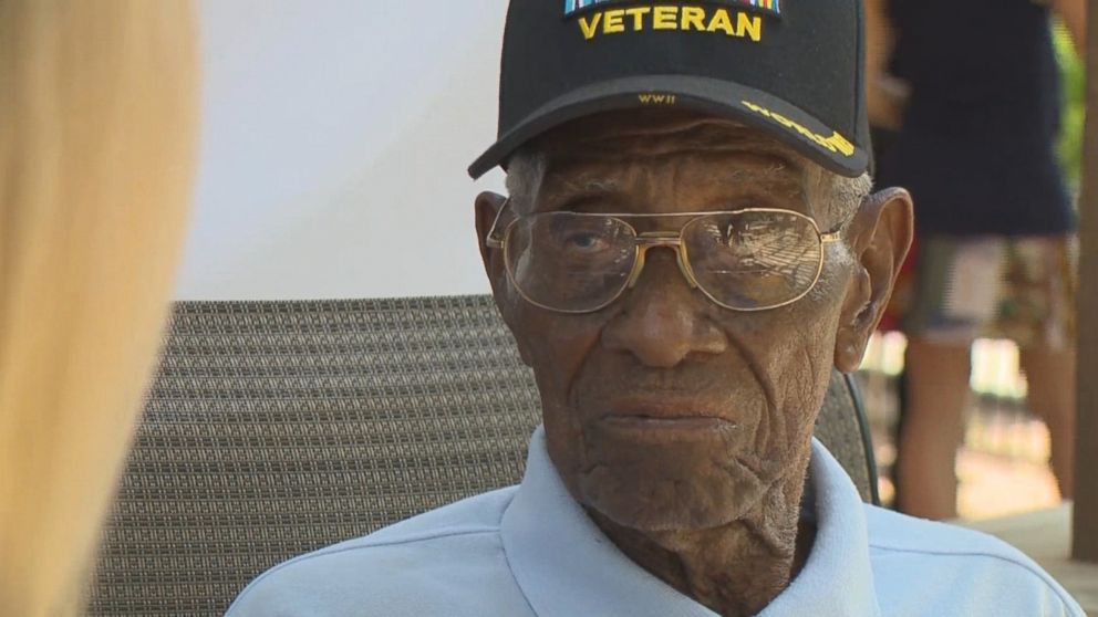 PHOTO: Richard Overton is pictured celebrating his 109th birthday. 
