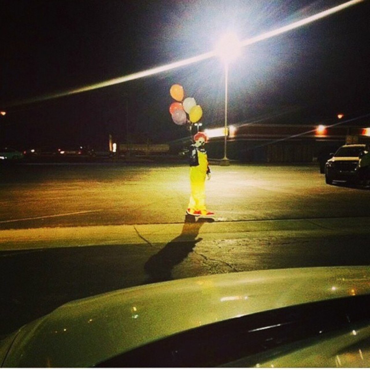 PHOTO: This photo was posted to the Wasco Clown instagram account on Oct. 7, 2014 with the caption, "Just thought you all should know I'm not the only one out there". 