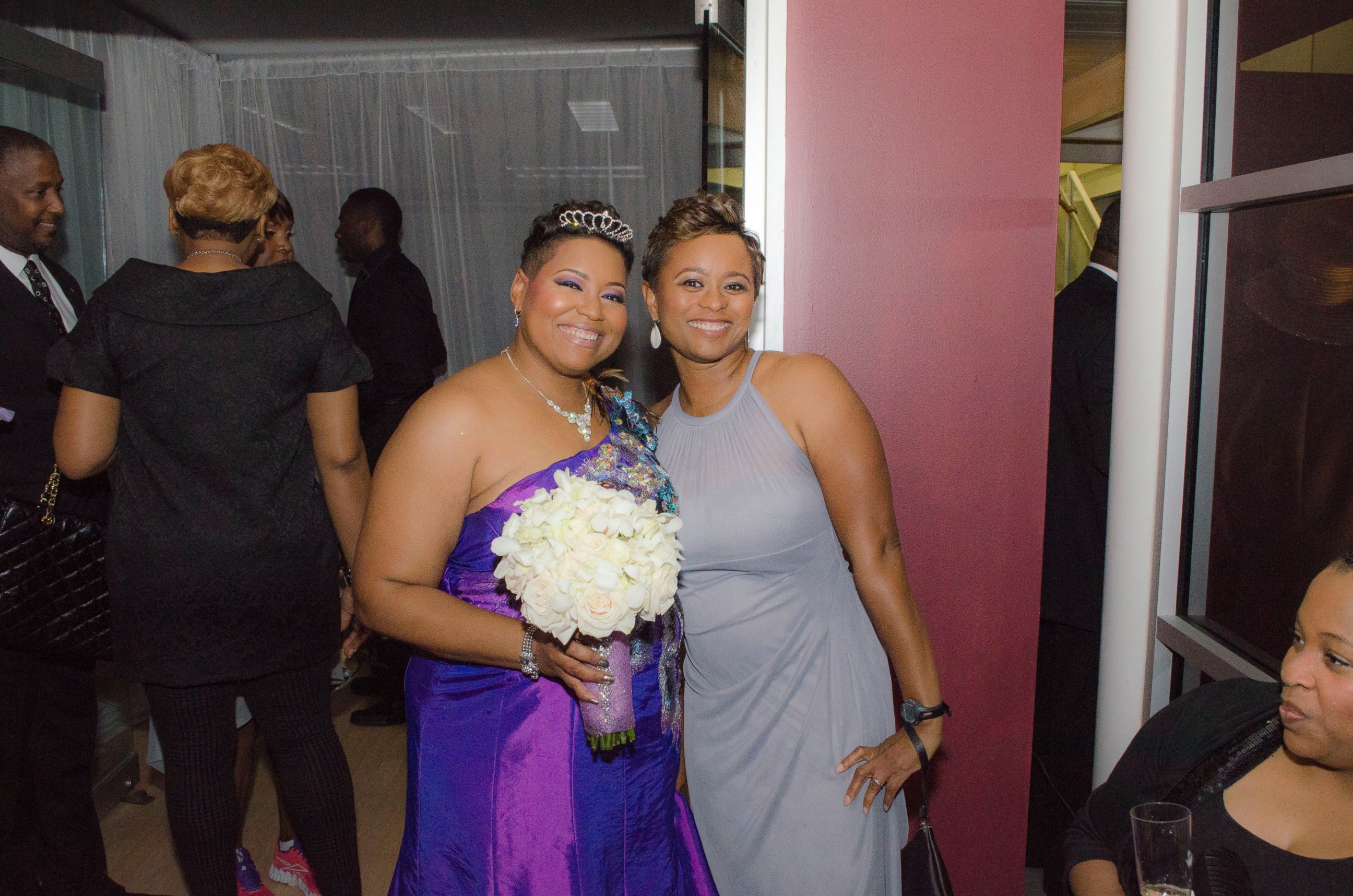 PHOTO: Yasmin Elebi, 40, married herself in a wedding and reception hosted at the Houston Museum of African American Culture.