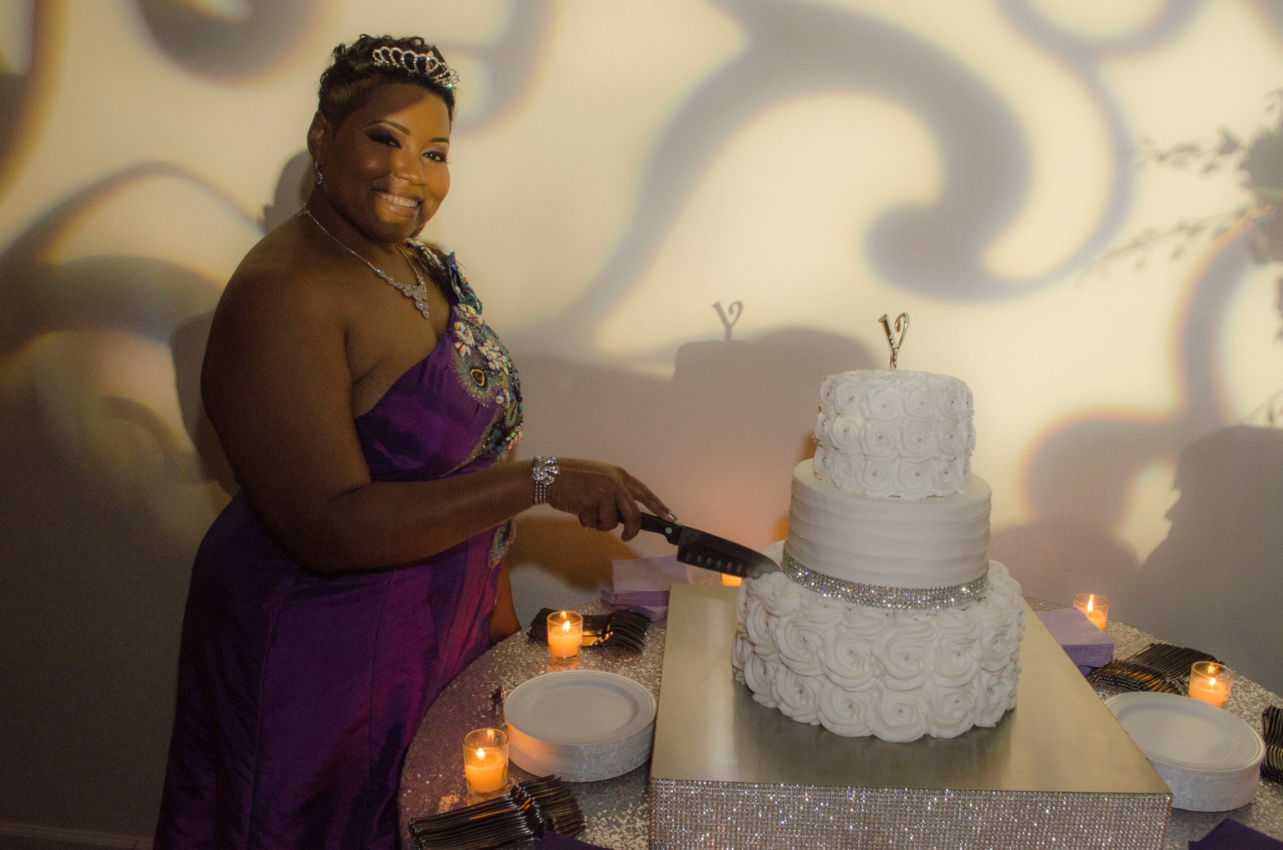 PHOTO: Yasmin Elebi, 40, married herself in a wedding and reception hosted at the Houston Museum of African American Culture.