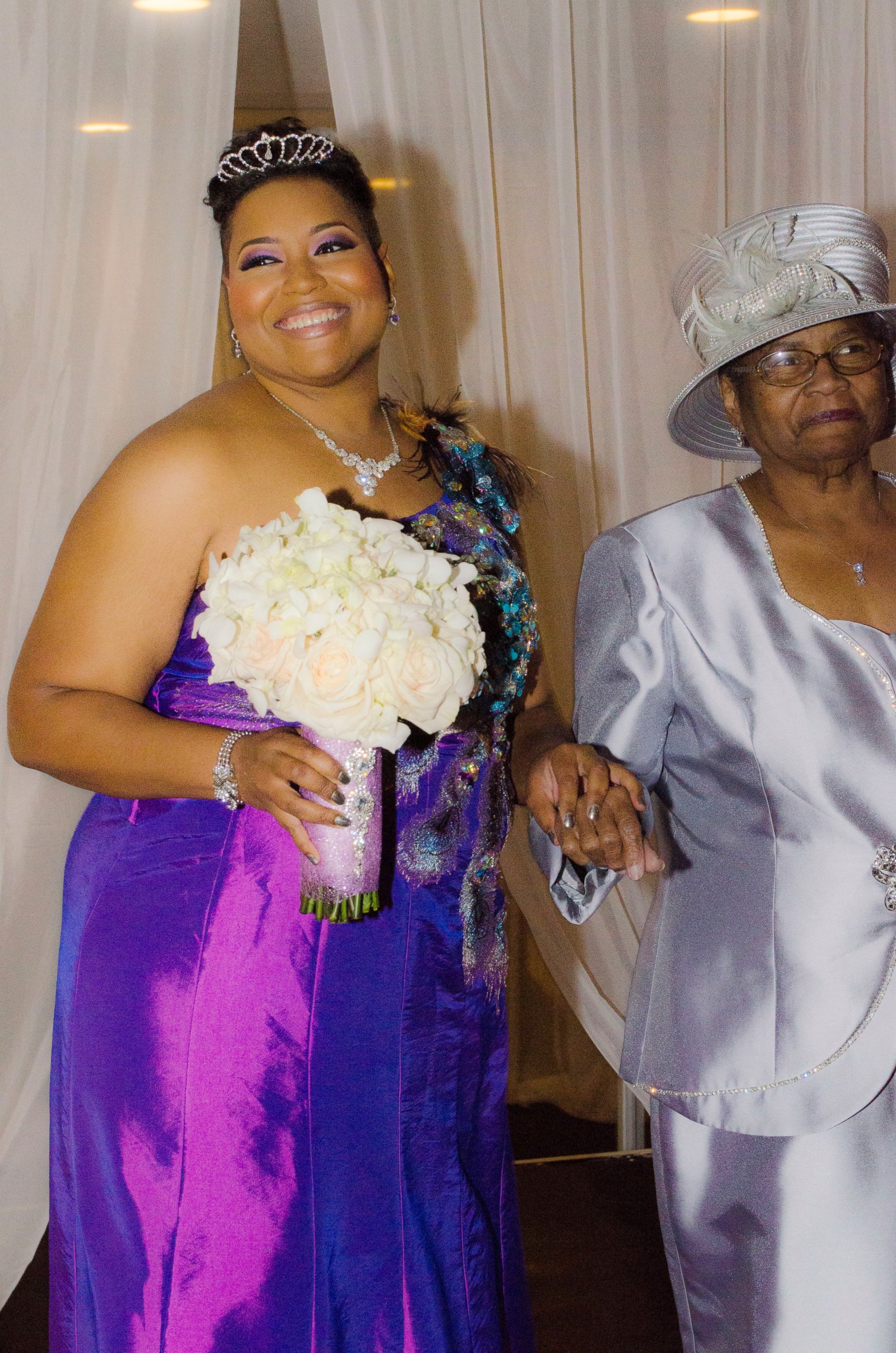 PHOTO: Yasmin Elebi, 40, married herself in a wedding and reception hosted at the Houston Museum of African American Culture