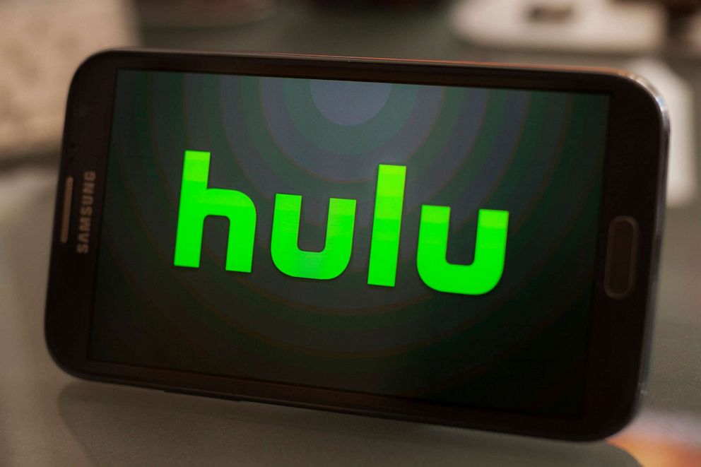 PHOTO: Hulu logo on a smartphone.