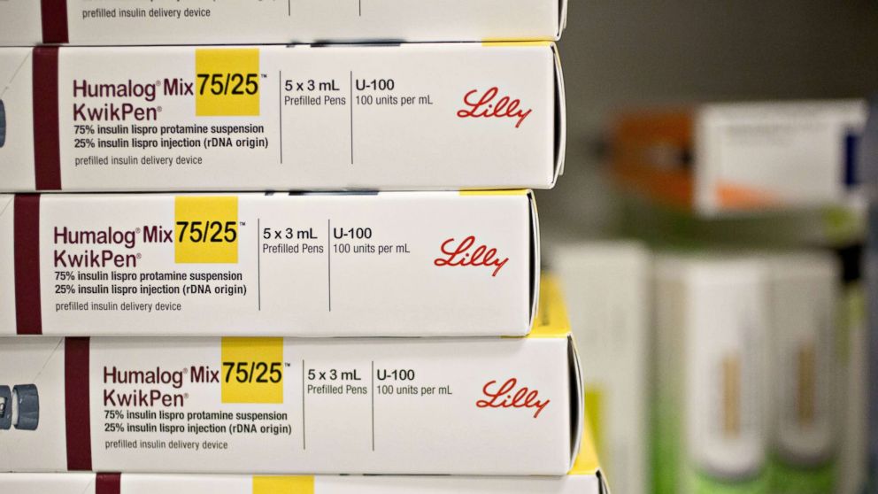 Boxes of Eli Lilly.