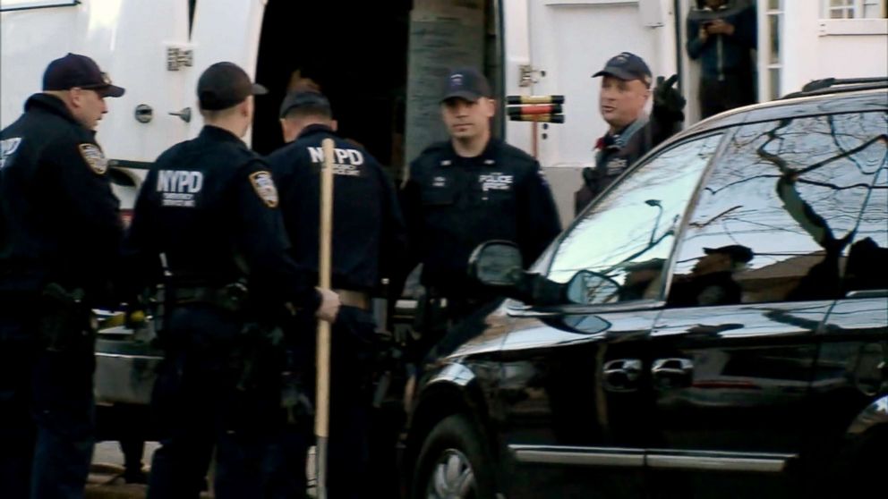 PHOTO: Human remains were uncovered in a Queens, N.Y., backyard, March 12, 2019.