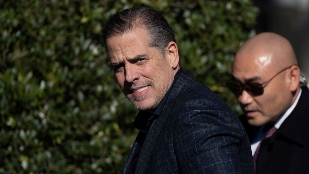 PHOTO: In this Nov. 21, 2022, file photo, Hunter Biden walks along the South Lawn at the White House in Washington, D.C.