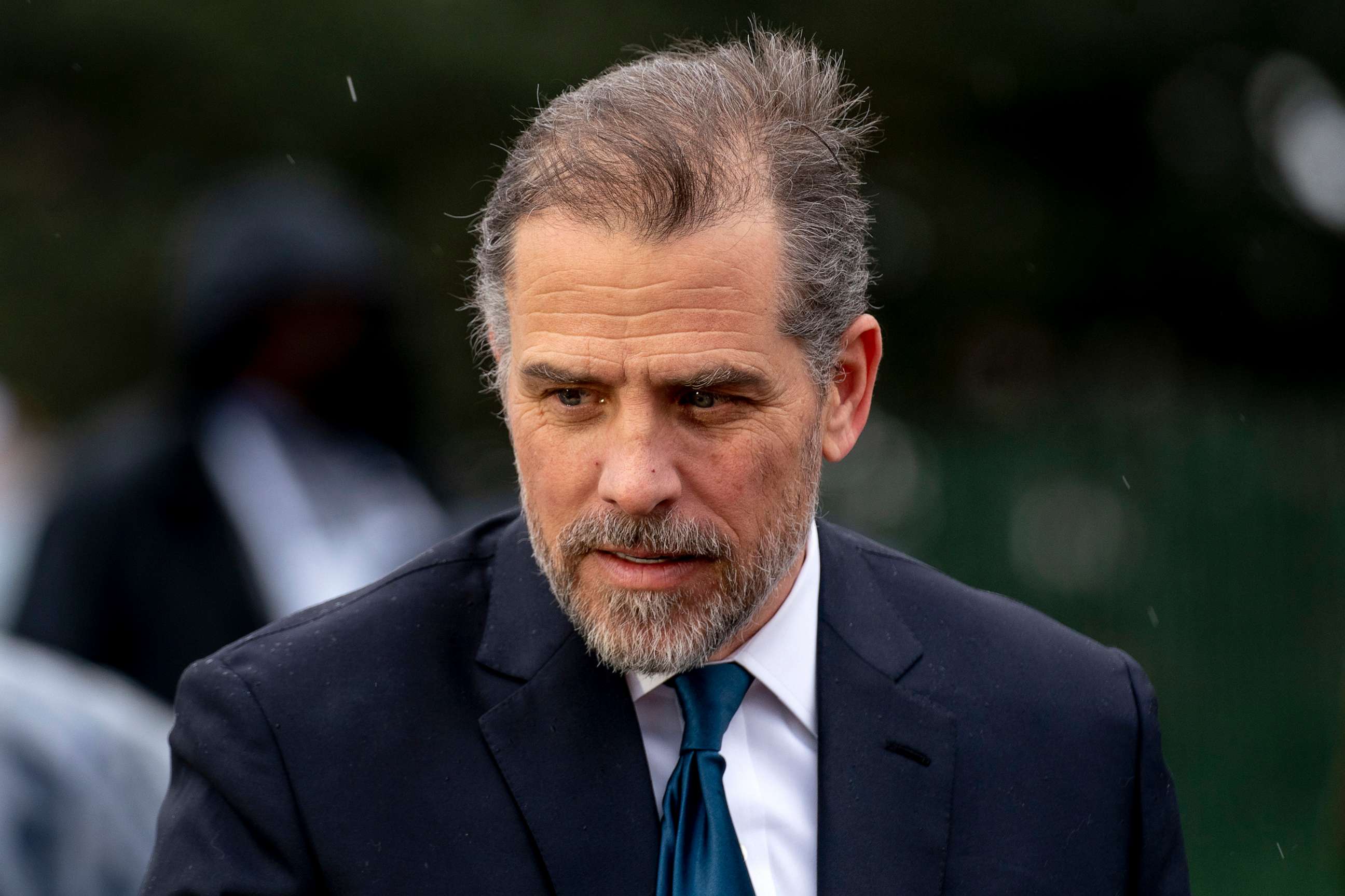 PHOTO: In this April 18, 2022, file photo, Hunter Biden, the son of President Joe Biden, speaks to guests during the White House Easter Egg Roll on the South Lawn of the White House, in Washington, D.C.