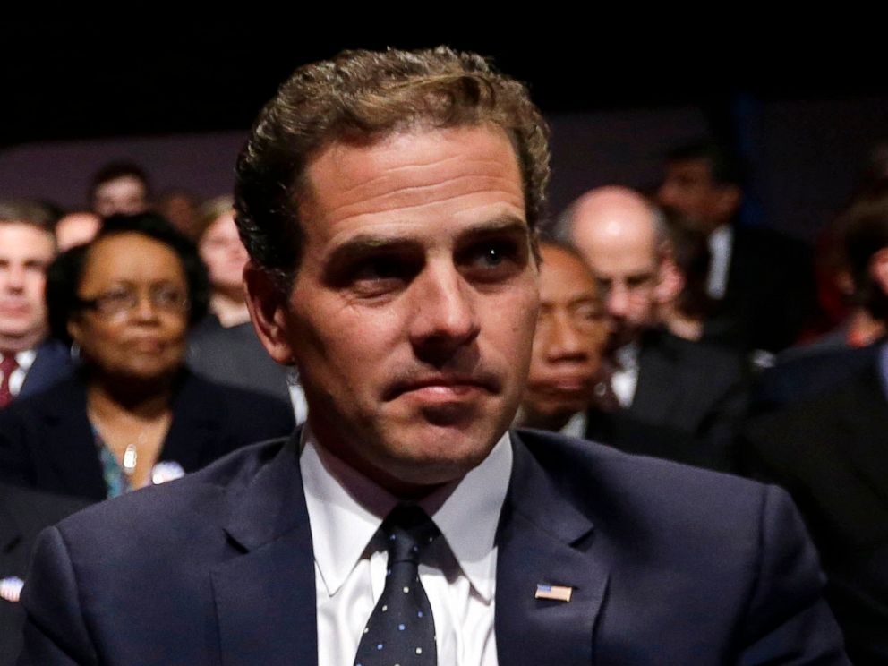 PHOTO: Hunter Biden waits for the start of the his father's, Vice President Joe Biden's, debate at Centre College in Danville, Ky.