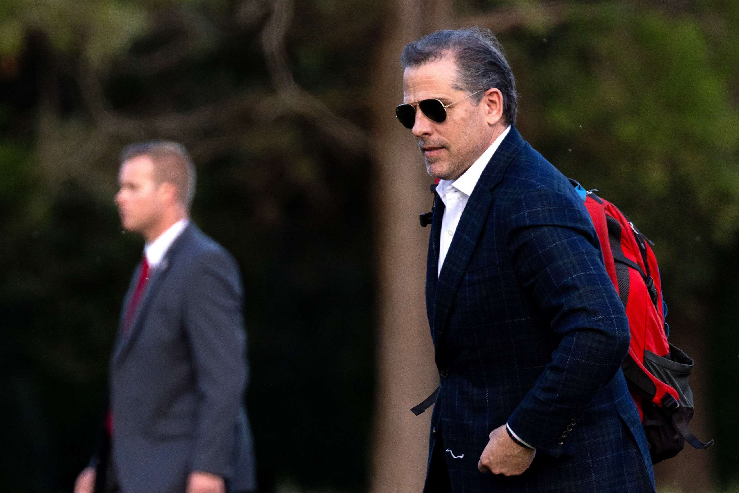 PHOTO: Hunter Biden arrives at Fort Lesley J. McNair in Washington, D.C., on June 25, 2023.