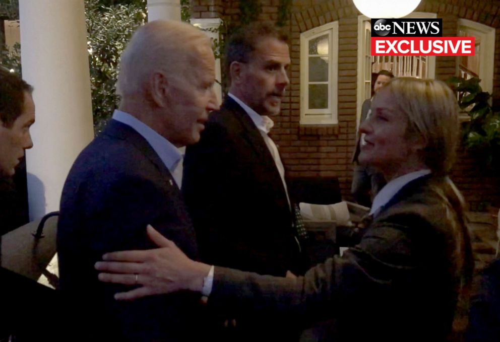 PHOTO: Melissa, Hunter and Joe Biden at Joe Biden’s fundraiser in Los Angeles (Hancock Park) last Friday.