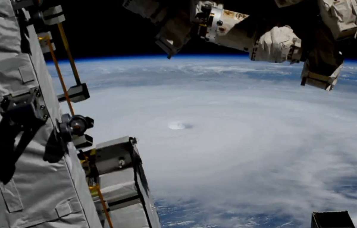 PHOTO: Hurricane Michael is seen from the International Space Station, Oct. 10, 2018.