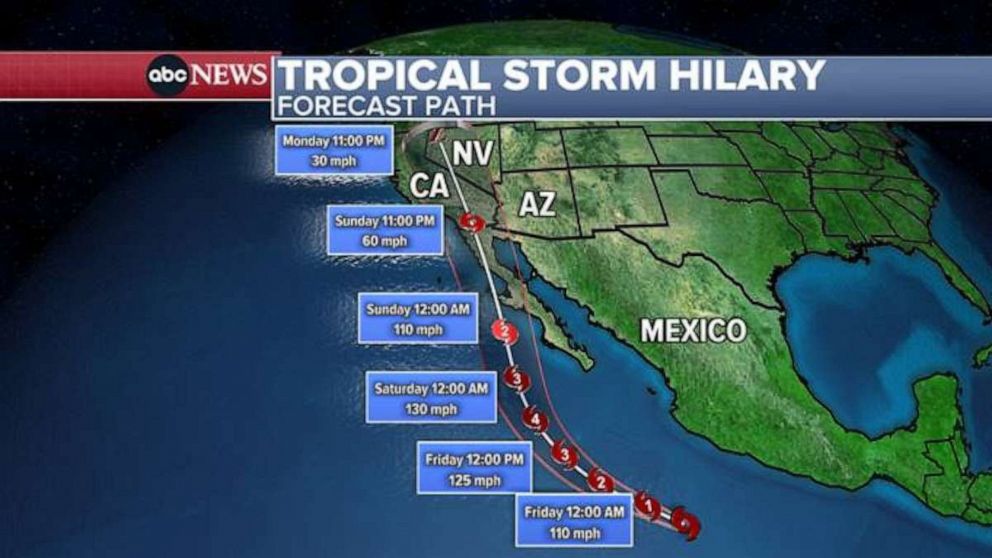 Hilary May Become 1st Tropical Storm To Hit California In 84 Years 3846