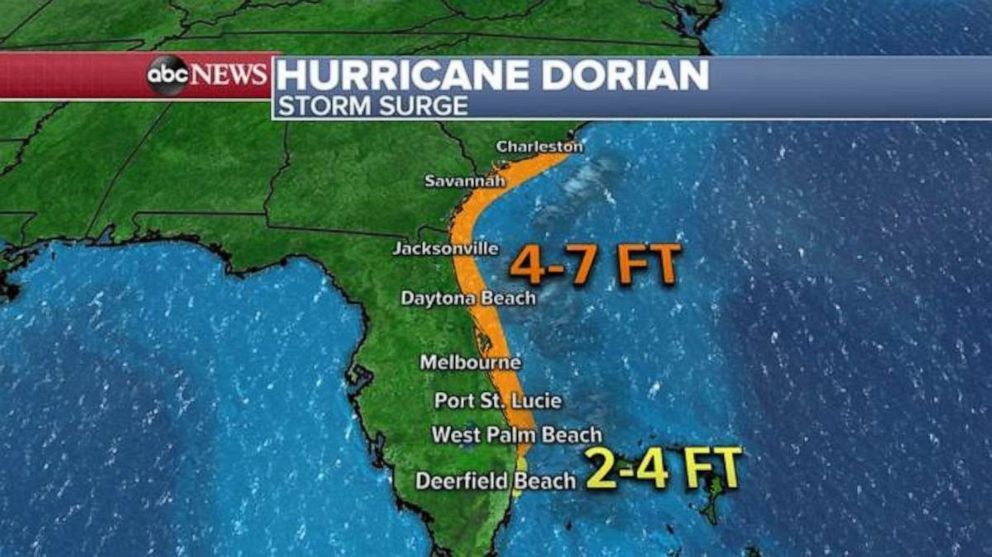 Hurricane Dorian To Move 'dangerously Close' To Florida Coast After 