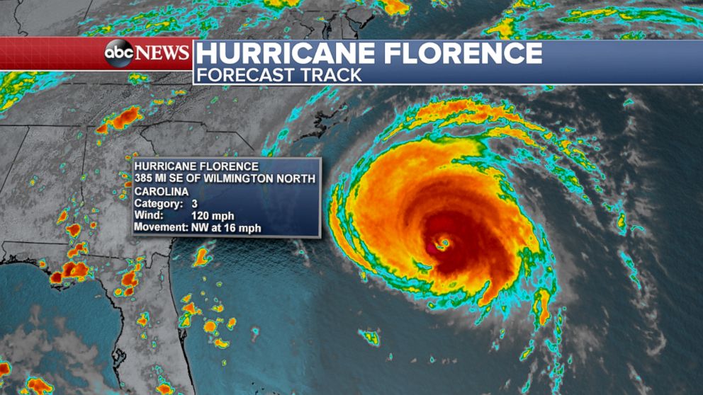 hurricane track florence