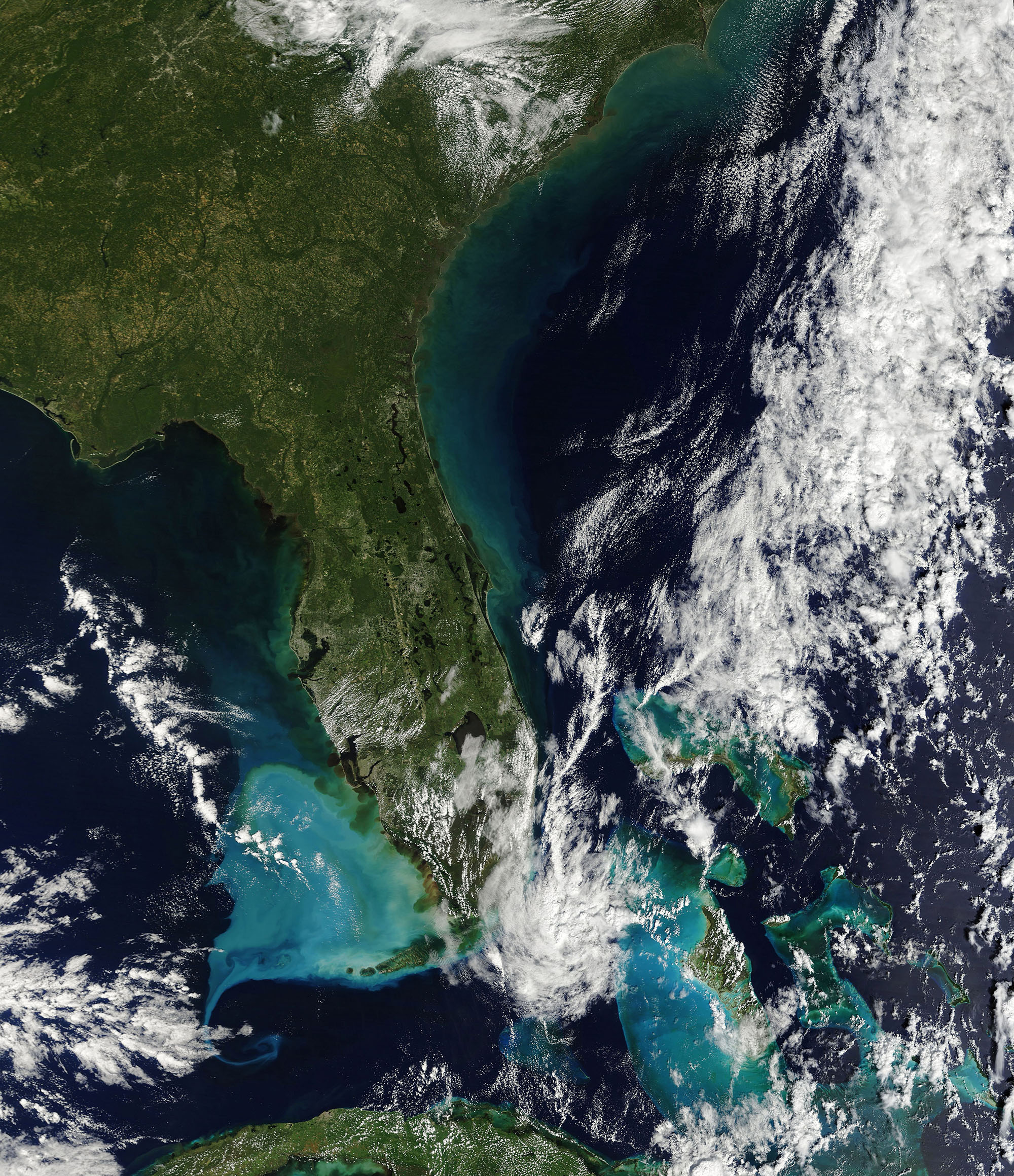 PHOTO: A satellite view shows Hurricane Ian a few days after it made landfall in Florida on Oct. 5, 2022.