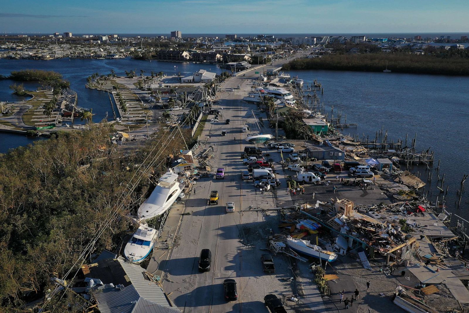 Fort Myers Beach, Florida Picture Hurricane Ian leaves a path of