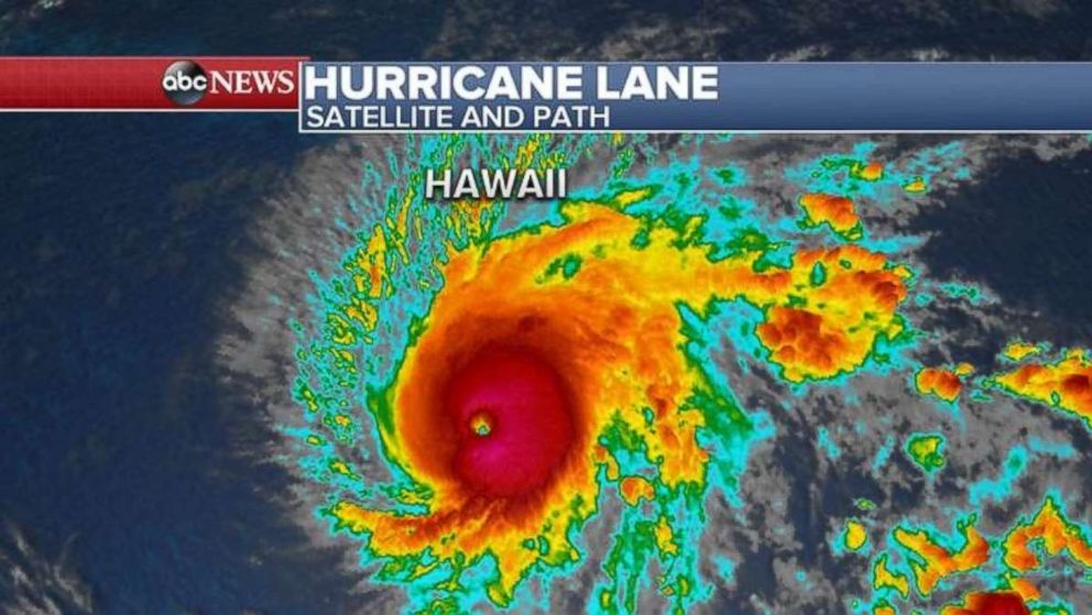 Hurricane Lane is a Category 5 storm on Wednesday morning.