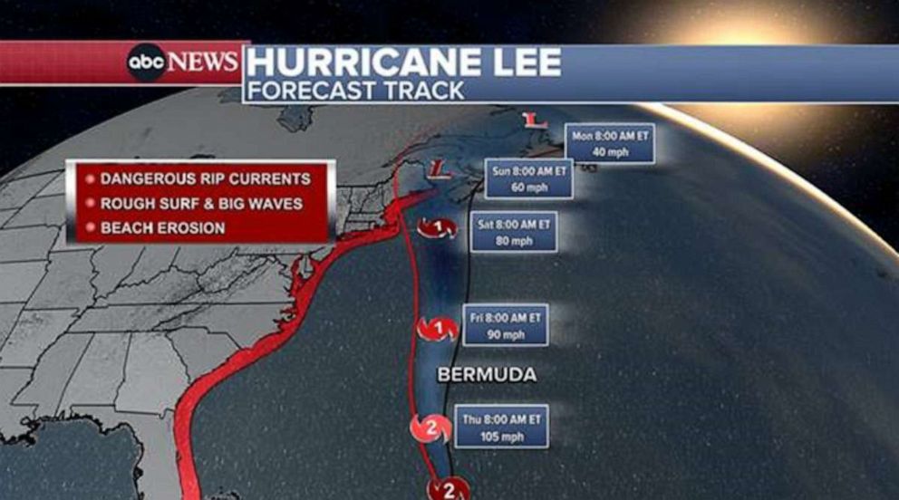 Hurricane Lee Updates Storm Makes Landfall In Nova Scotia As Post   Hurricane Lee Forecast Track 01 Abc Jt 230913 1694635498205 HpEmbed 9x5 992 