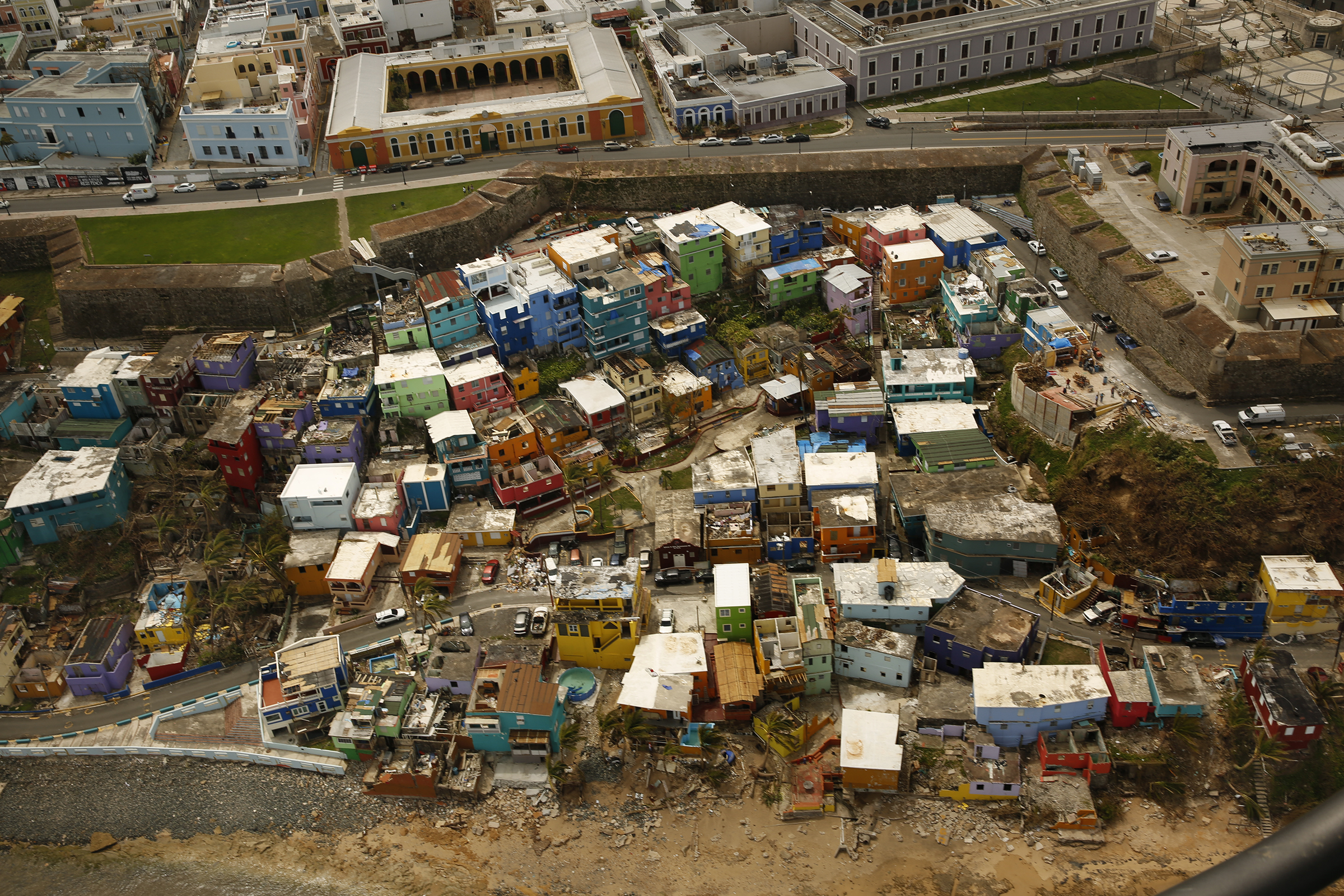 PHOTO: A view of Old San Juan after Hurricane Maria devastated Puerto Rico, Sept. 25, 2017.