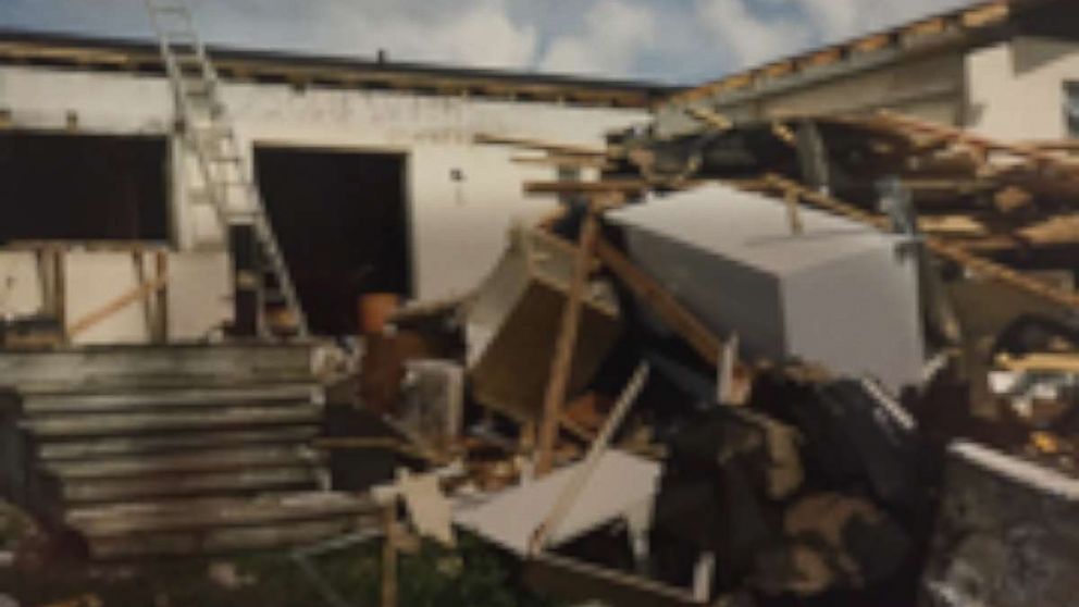 PHOTO: Bryan Petersen, 29, told ABC News that only a "stump of a house" was left after Hurricane Andrew caused chest-deep waters to flood his family's home in south Miami. 