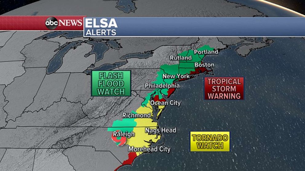 PHOTO: More than 50 million Americans are under flash flood watches, from North Carolina to Maine.
 