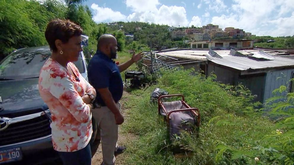 PHOTO: Ian Samuel, a resident of St. John's, works on Bloomberg Philanthropies' recovery team on the island.