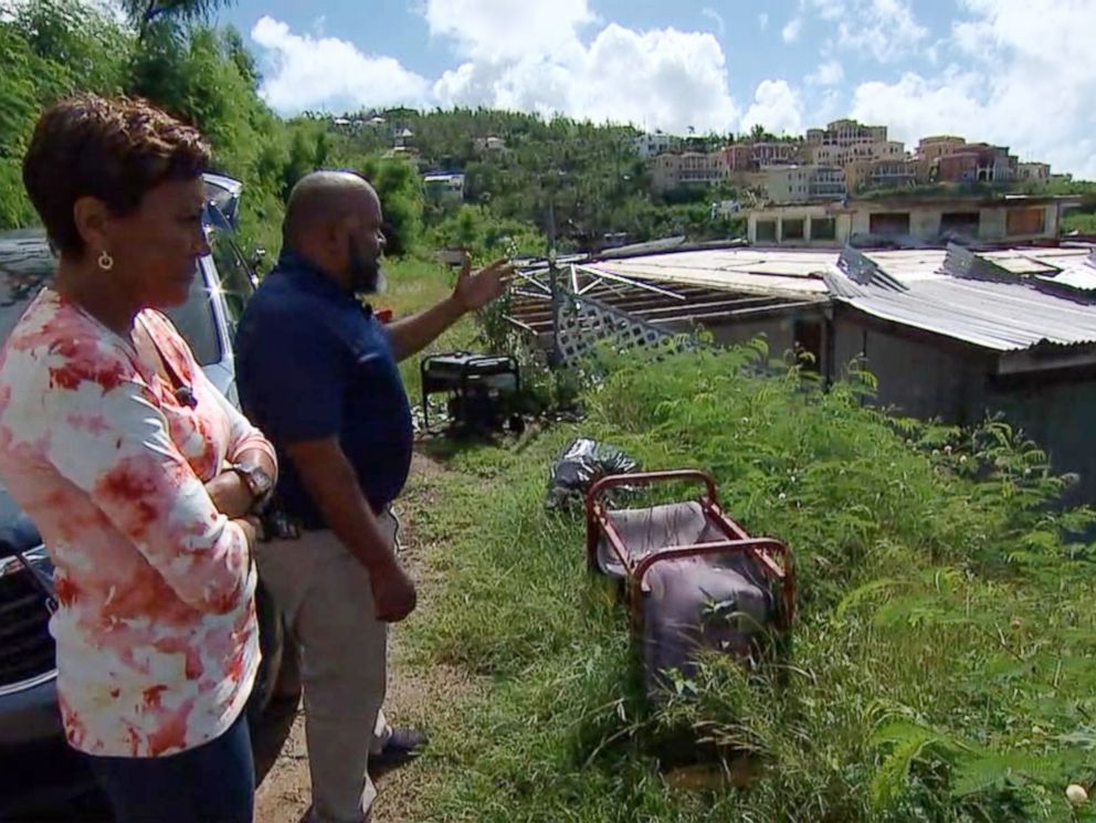 PHOTO: Ian Samuel, a resident of St. Johns, works on Bloomberg Philanthropies recovery team on the island.